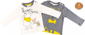 Disney Micimackó Yay baba póló, felső 2 db-os 62/68 cm